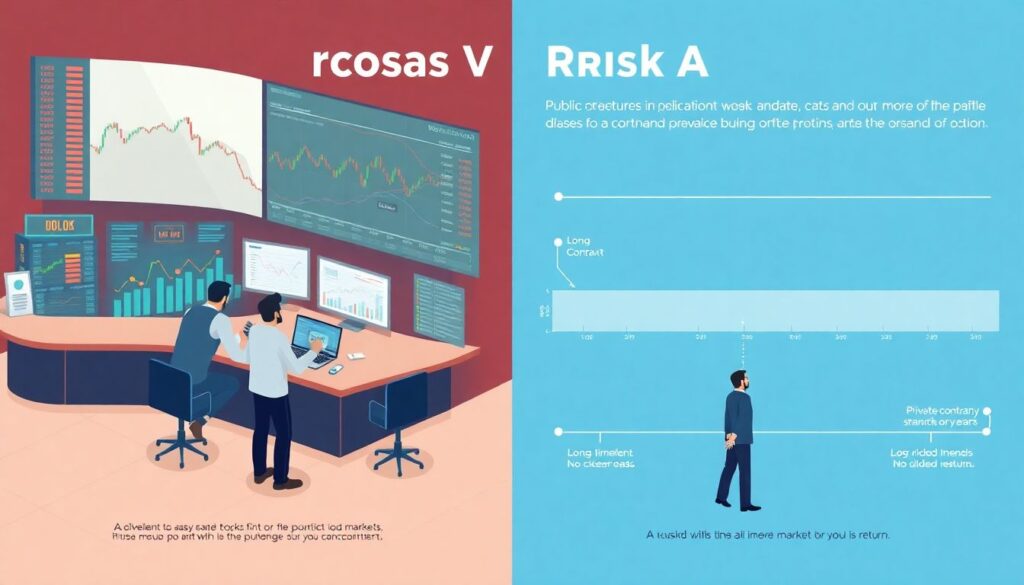Инвестиции в частные компании против публичных рынков: сравнительный анализ риска и доходности - иллюстрация