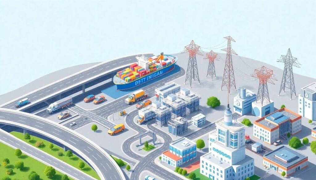 Инфраструктурные проекты как класс активов: долгосрочная стабильность против рыночной волатильности - иллюстрация