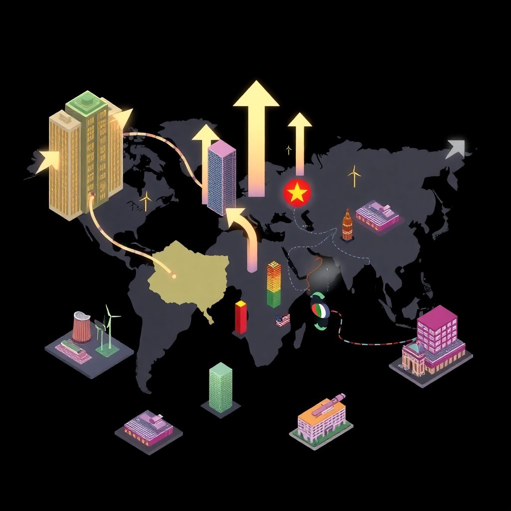 Глобальное перераспределение капитала и финансовые потоки между США, Европой и Азией